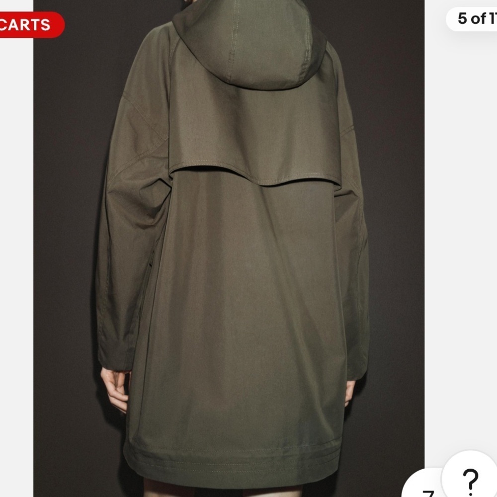 NWT Zara Water-Repellent Hooded
Trench Coat
🚨firm price no discount on this coat - Picture 4 of 13